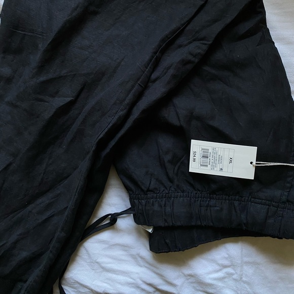 Black Linen Pants - Picture 1 of 4